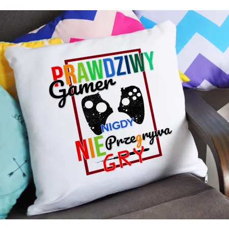 Poduszka dla gracza GAMER nie przerywa gry